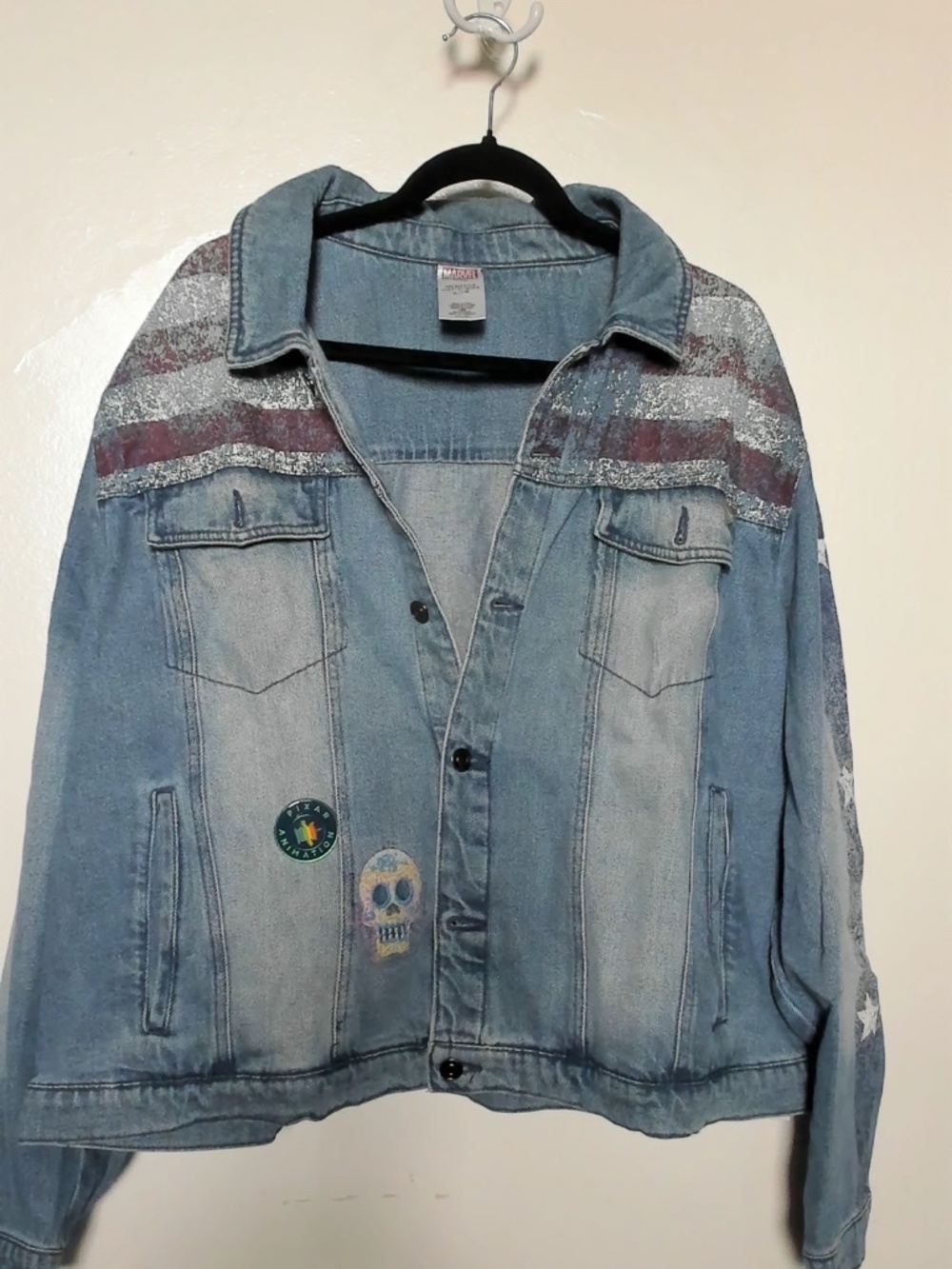 Marvel Captain Marvel Denim Jacket Girls L 10/12
America Chavez Denim Jacket.